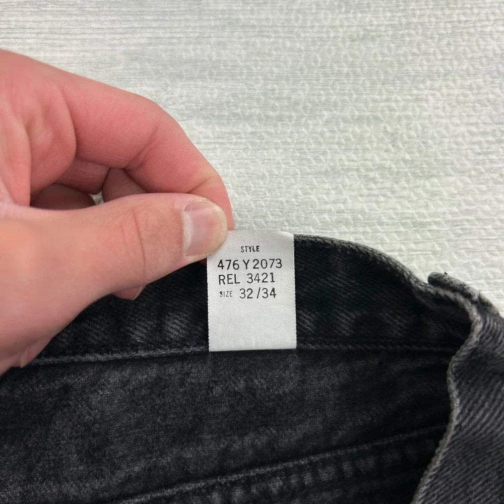 Vintage 90s Blue‎ Zone Jeans Size 32x34 Black Dark Wash Pants 476Y2073